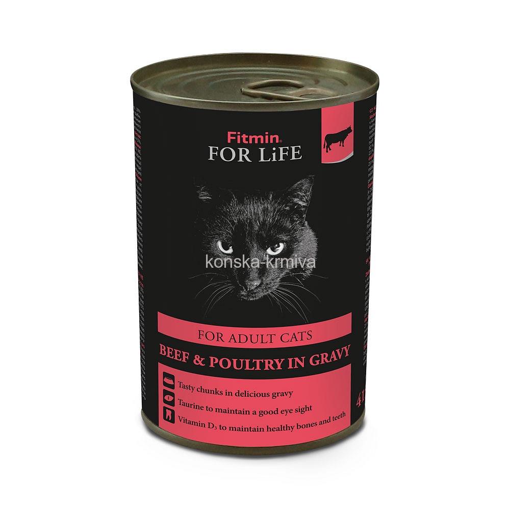 FITMIN for life Cat pouch 85g salmon sterilised